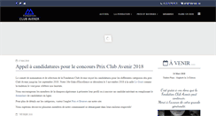 Desktop Screenshot of clubavenir.com
